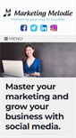 Mobile Screenshot of marketingmelodie.com